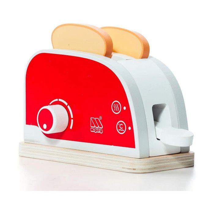 Molto Tostadora de Juguete de Madera con 9 Accesorios para Niños +1 Año - 26.5x20x12 cm 2