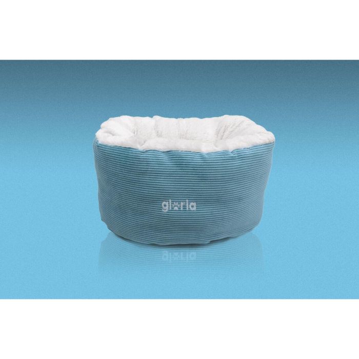 Gloria Cama Donut Capileira 40x23 cm Azul para Mascotas con Relleno Reciclado y Base Antideslizante Lavable a Máquina 2 Gloria Cama Donut Capileira 40x23 cm Azul para Mascotas con Relleno Reciclado y Base Antideslizante Lavable a Máquina 2