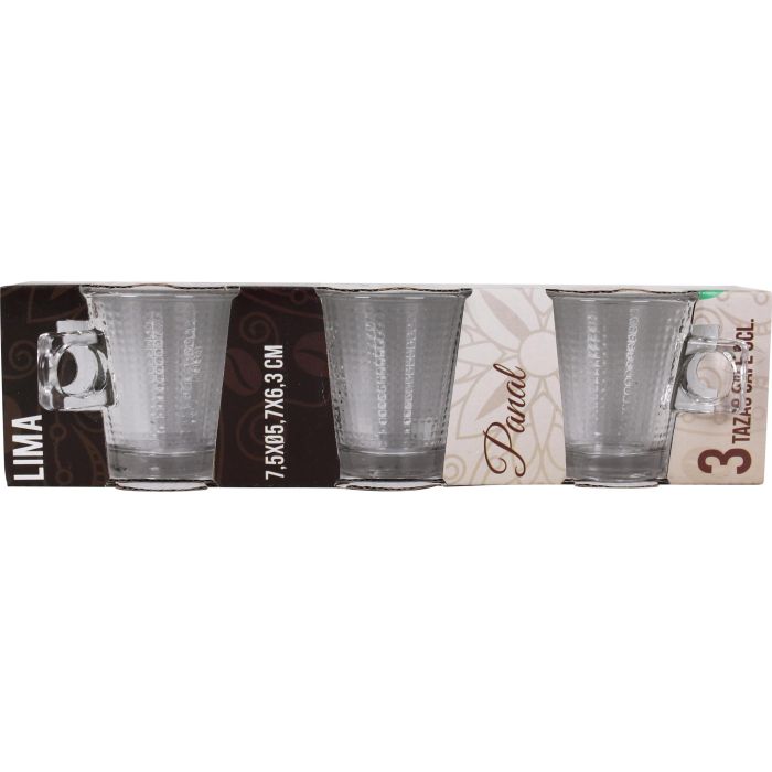 Set de 3 Tazas de Café 8 Cl Lima Panal - Inde (24 Cajas) 1 Set de 3 Tazas de Café 8 Cl Lima Panal - Inde (24 Cajas) 1