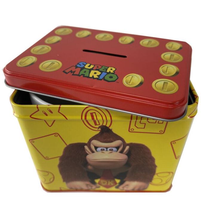 Hucha + taza Donkey Kong Super Mario Bros Nintendo 2 Hucha + taza Donkey Kong Super Mario Bros Nintendo 2