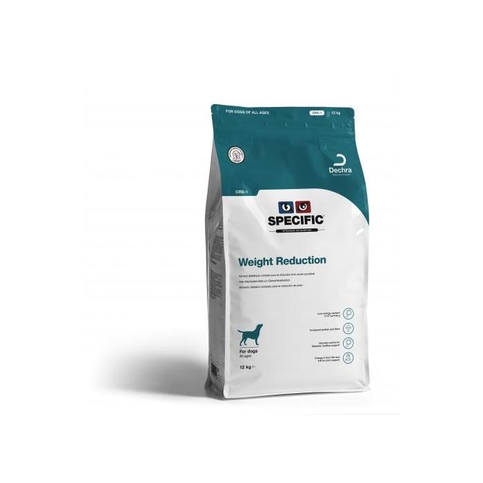 Dechra Crd-1 Weight Reduction Alimento Dietético para Perros, 12 kg, Reducción de Peso y Regulación de Glucosa