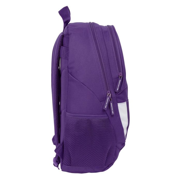 Mochila Escolar Real Valladolid C.F. Blanco Morado 32 x 44 x 16 cm 1