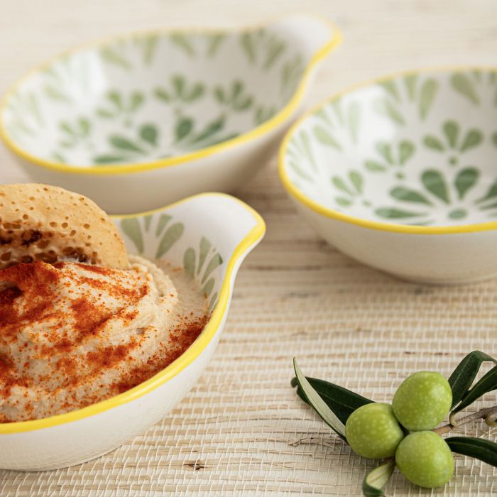 Bol para Aperitivos Quid Velvet Verde Cerámica 11,5 x 10 x 3,8 cm (24 Unidades) 2