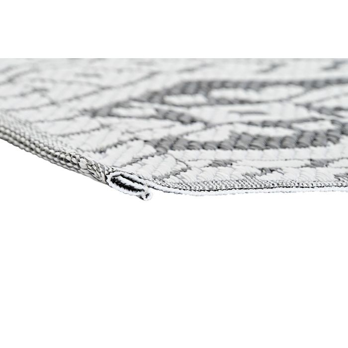 DKD Home Decor Alfombra Étnica de Poliéster Blanco y Negro 210x150 cm (Pack de 2 Unidades) 3 DKD Home Decor Alfombra Étnica de Poliéster Blanco y Negro 210x150 cm (Pack de 2 Unidades) 3