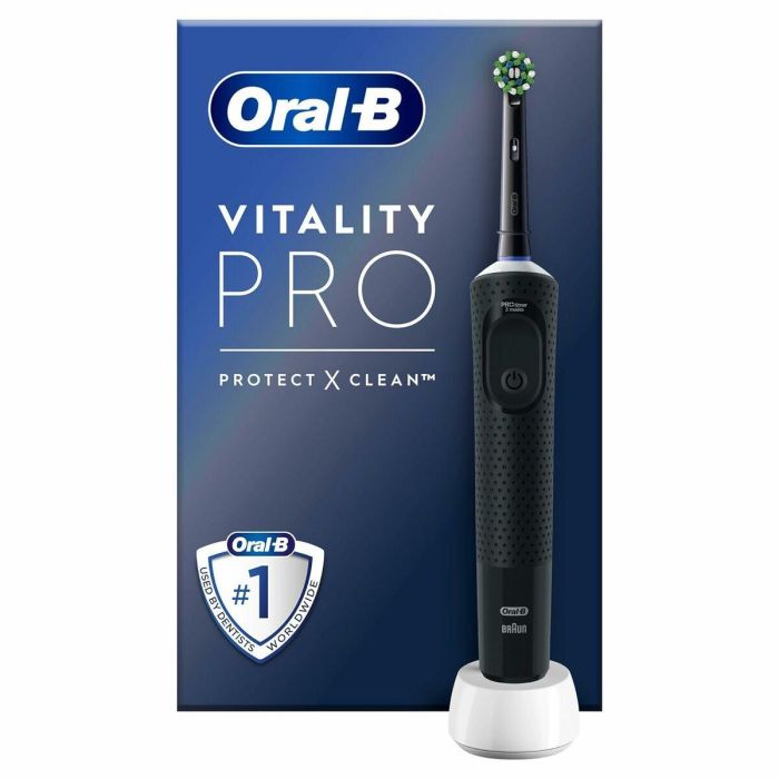 Oral-B Vitality Pro Cepillo de Dientes Eléctrico Negro, 1 Cabezal