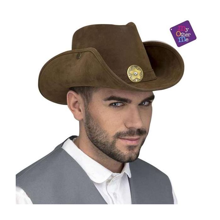 My Other Me Sombrero Vaquero Marrón de 59 cm, Diseño Clásico, Ideal para Disfraces, Fiestas Temáticas y Juegos de Rol, Edad Mínima Recomendada 3 Años 1 My Other Me Sombrero Vaquero Marrón de 59 cm, Diseño Clásico, Ideal para Disfraces, Fiestas Temáticas y Juegos de Rol, Edad Mínima Recomendada 3 Años 1