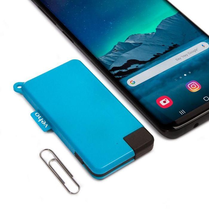 Veho Veho Pebble Pokket 1000mAh micro size keyring Power Bank - Blue 5 Veho Veho Pebble Pokket 1000mAh micro size keyring Power Bank - Blue 5