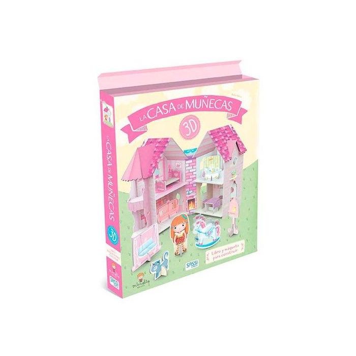 Puzle 3D Y Libro Sassi Manolito Books La Casa De Muñecas 3D 43 Piezas (+3 Años)
