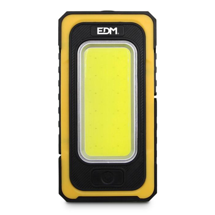 Edm Linterna Solar Force LED COB Recargable USB Panel Solar Imán Gancho 10W 750lm 1