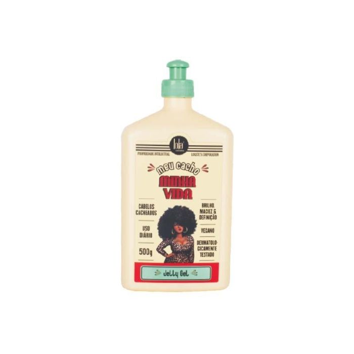 Lola Cosmetics - MEU CACHO MINHA VIDA JELLY GEL 500G, Gel de definición para rizos y ondas vibrantes, acabado sin encrespamiento, volumen duradero Lola Cosmetics - MEU CACHO MINHA VIDA JELLY GEL 500G, Gel de definición para rizos y ondas vibrantes, acabado sin encrespamiento, volumen duradero