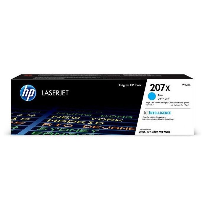 Hp Toner Cian Laserjet Color Pro Mfp -M282Nw-M283Fdn-M283Fdw-Pro M255Dw - Nº 207X Hp Toner Cian Laserjet Color Pro Mfp -M282Nw-M283Fdn-M283Fdw-Pro M255Dw - Nº 207X