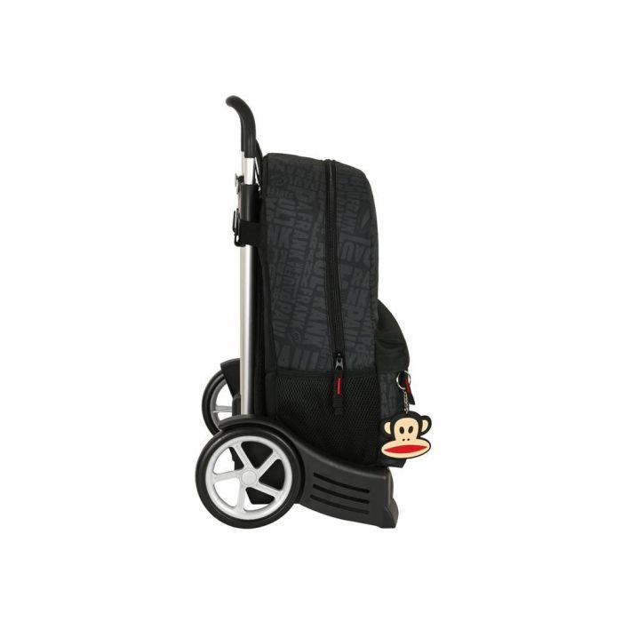 Mochila Escolar con Ruedas Paul Frank Team player Negro 30 x 46 x 14 cm 3