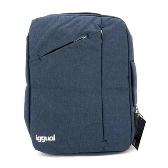 Mochila para Portátil iggual IGG317051 Impermeable Antirrobo Azul Mochila para Portátil iggual IGG317051 Impermeable Antirrobo Azul