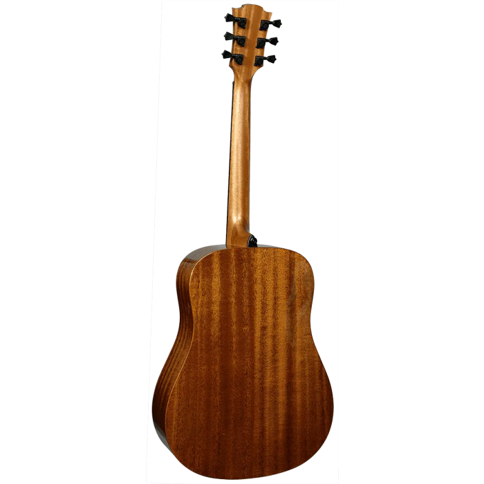 LAG Guitarra Acústica Dreadnought Tramontane 98 - Tapa Maciza de Caoba, Fondo y Laterales de Caoba 4