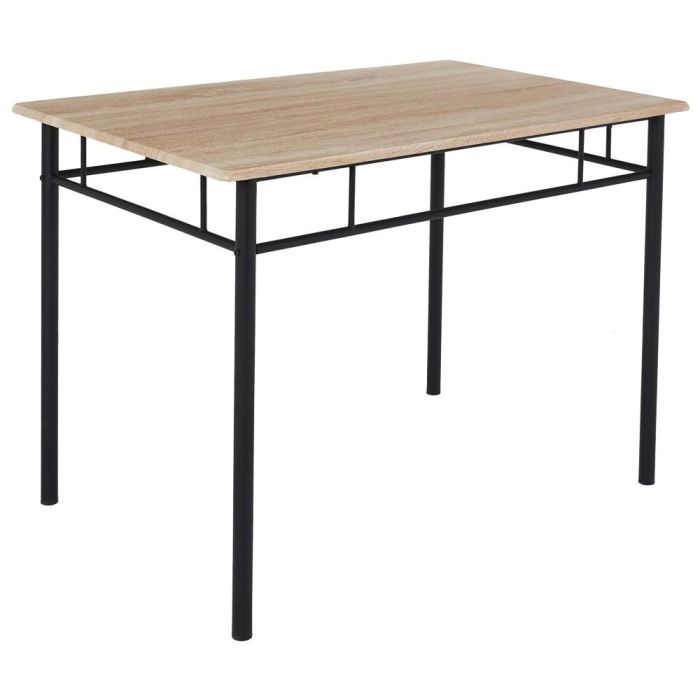 Home Deco Factory Juego de Mesa con 4 Sillas Loka, Estilo Industrial, Hierro y MDF, Mesa 110x70 cm, Sillas 37x46 cm 3 Home Deco Factory Juego de Mesa con 4 Sillas Loka, Estilo Industrial, Hierro y MDF, Mesa 110x70 cm, Sillas 37x46 cm 3