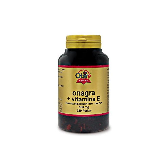 Aceite De Onagra 500 Mg + Vit E. 220 Perlas