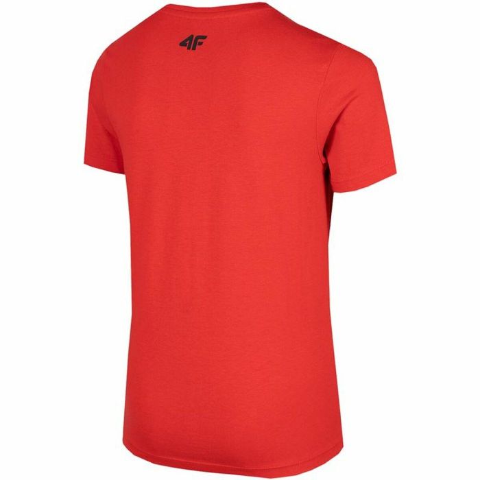 Camiseta de Manga Corta Infantil 4F Melange Rojo 14-15 Años 1