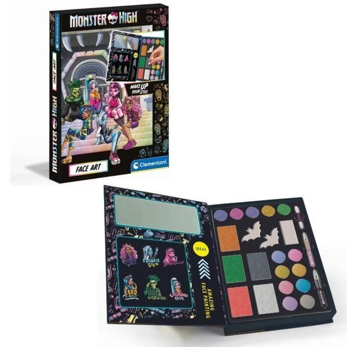 Monster High Makeup Set - Clementoni - Paleta que contiene polvos, sombras y lápices Monster High Makeup Set - Clementoni - Paleta que contiene polvos, sombras y lápices