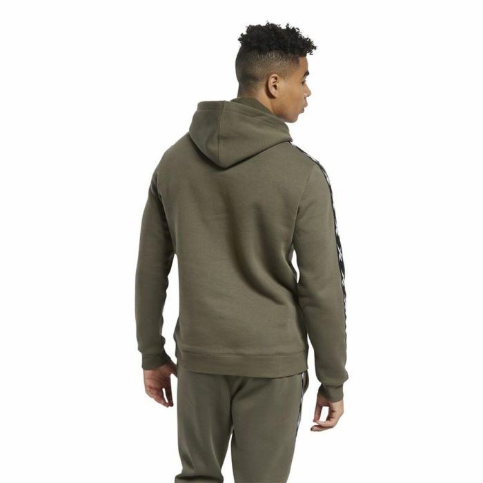 Sudadera con Capucha Hombre Reebok Training Essentials Tape Caqui S 5