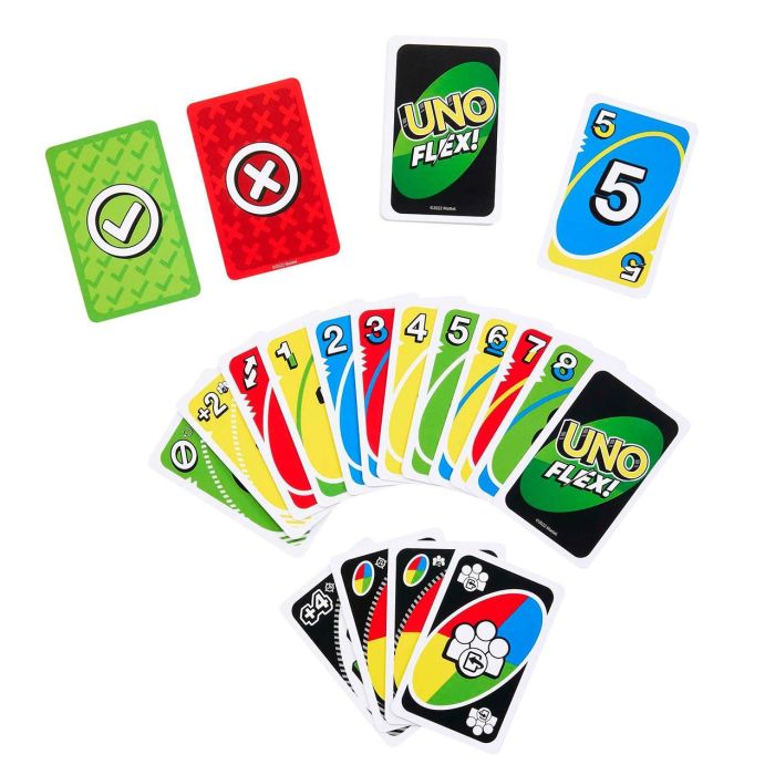 Mattel Games UNO Flex HMY99 Juego de Cartas con Cartas Especiales y Flexibilidad para +7 Años 2