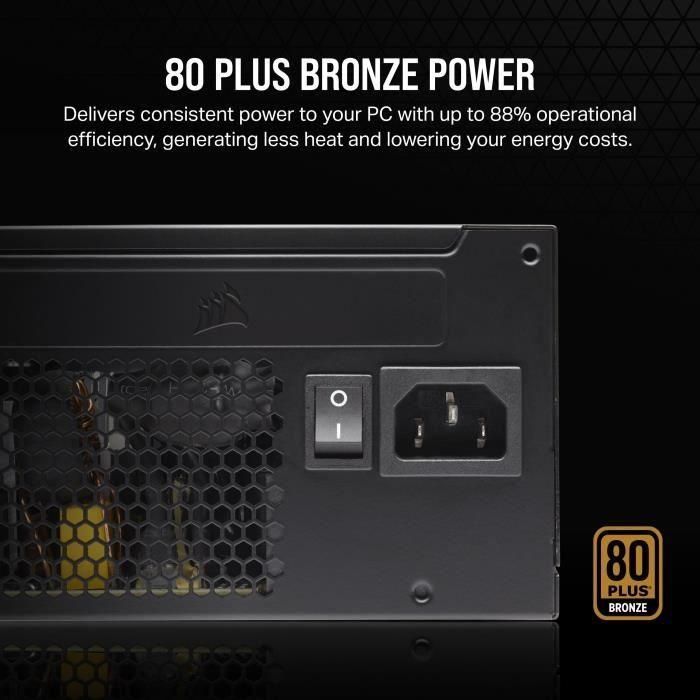 Fuente de Alimentación Corsair CX650/ 650W/ Ventilador 12cm/ 80 Plus Bronze 5