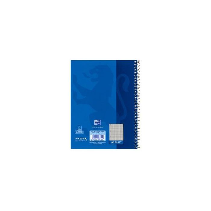 Oxford Collegeblock A5+ 80 Blatt kariert Rand Links 7