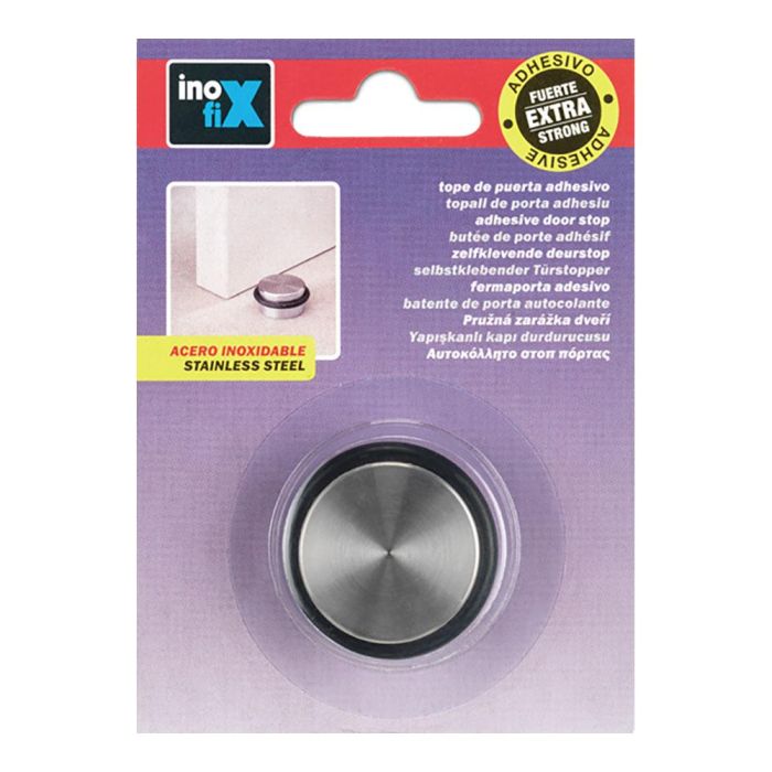 Inofix Tope Adhesivo Cilíndrico Acero Inoxidable Extra Fuerte 18 x 36 x 36 mm 1 Inofix Tope Adhesivo Cilíndrico Acero Inoxidable Extra Fuerte 18 x 36 x 36 mm 1