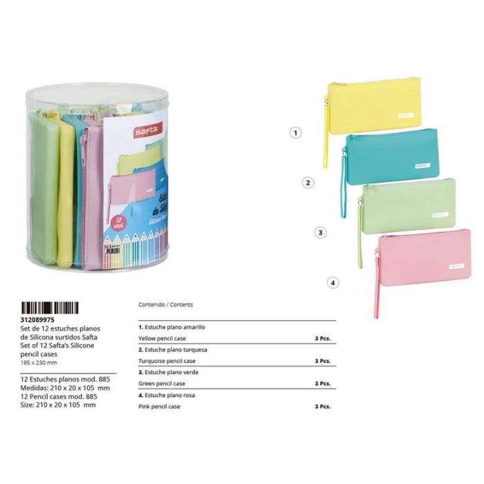 Set 12 Portatodos Planos Silicona Surtidos Sets Y Expositor Portatodos Silicona Safta 170x230 mm 2 Set 12 Portatodos Planos Silicona Surtidos Sets Y Expositor Portatodos Silicona Safta 170x230 mm 2