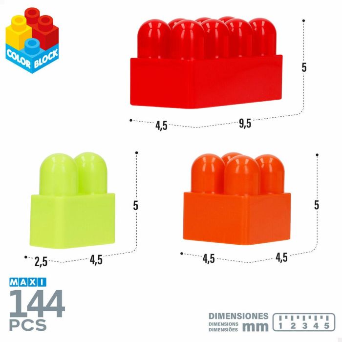 Bloques de Construcción Color Block 144 Piezas 4 Bloques de Construcción Color Block 144 Piezas 4