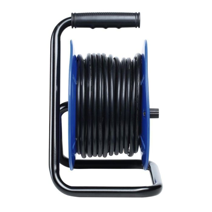 Edm Enrollacables 50 m 3G 1,5 mm² 4 Tomas Bipolares con Protector Térmico 1 Edm Enrollacables 50 m 3G 1,5 mm² 4 Tomas Bipolares con Protector Térmico 1