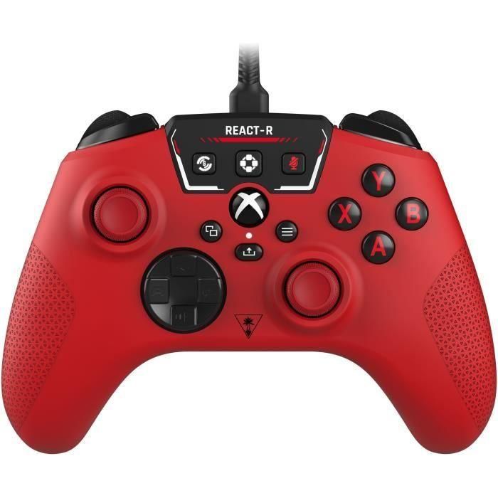 Controlador de juego con cable - TURTLE BEACH - REACT-R - Rojo - Xbox y Windows