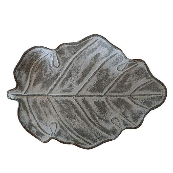 Vaciabolsillos Versa Hoja B Blanco Madera MDF 22 x 3,5 x 40 cm