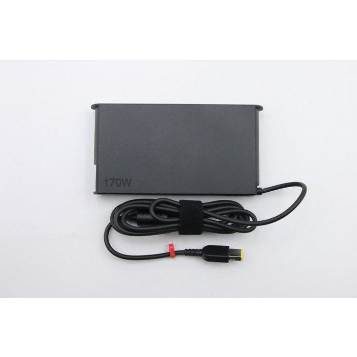 Lenovo 170W AC adapter for Lenovo ThinkPad laptops, 20V output, slim design, compatible with multiple models, Energy Star certified. Lenovo 170W AC adapter for Lenovo ThinkPad laptops, 20V output, slim design, compatible with multiple models, Energy Star certified.