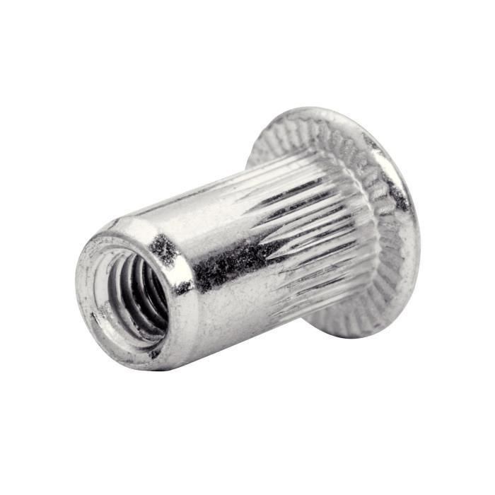 Tuercas de crimpado para tornillos Ø8mm - RAPID - M8 - Caja de 20 + broca 2 Tuercas de crimpado para tornillos Ø8mm - RAPID - M8 - Caja de 20 + broca 2