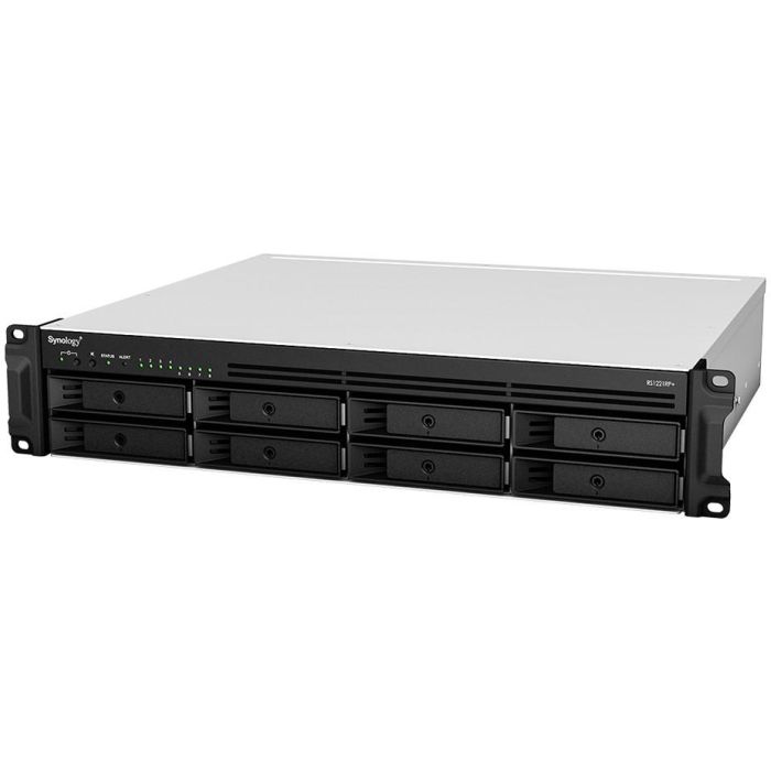Synology RS1221RP+ NAS RackStation 8-Bahías Ryzen Embedded V1500B 4GB RAM DDR4 (Bastidor 2U) para Pequeñas y Medianas Empresas 1