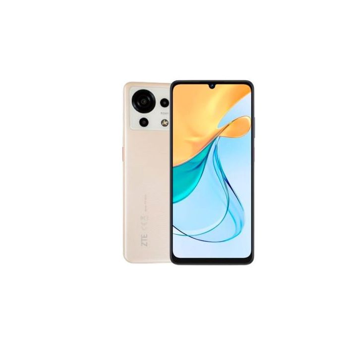 ZTE Blade V50 Vita, Smartphone 6.6"Hd+ 90Hz, 256Gb Rom, 4Gb Ram (+10Gb Ram Virtual), Cámara Triple con Ia de 50Mp, Gran Batería 5200Mah, Nfc, Android 13, Color Sandy Gold