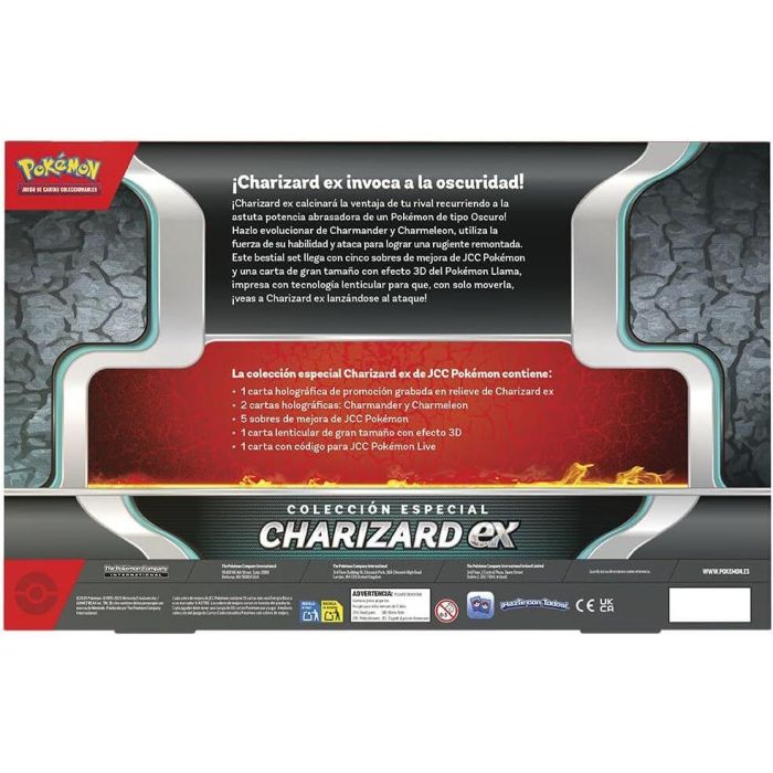 Blister juego cartas coleccionables Charizard Pokemon español 2 Blister juego cartas coleccionables Charizard Pokemon español 2