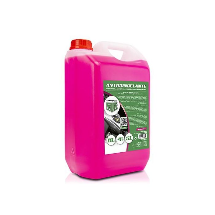 Anticongelante Motorkit MOT3535 -4º 10% Rosa (5 L)