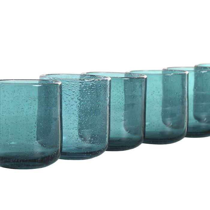 Vaso Basicos DKD Home Decor Turquesa 8.3 x 9.3 x 8.3 cm Set de 6 2 Vaso Basicos DKD Home Decor Turquesa 8.3 x 9.3 x 8.3 cm Set de 6 2