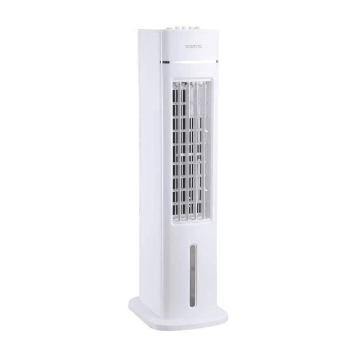 OCEANIC Ventilador de columna OCEANIC - 70W - Alto 76,5 cm - 3,5L - 3 velocidades - Oscilante - Blanco 1 OCEANIC Ventilador de columna OCEANIC - 70W - Alto 76,5 cm - 3,5L - 3 velocidades - Oscilante - Blanco 1