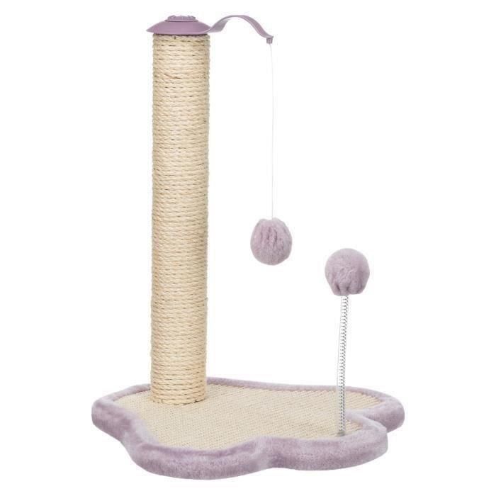 TRIXIE Rascador Junior - Con poste - 50 cm - Natural y malva TRIXIE Rascador Junior - Con poste - 50 cm - Natural y malva