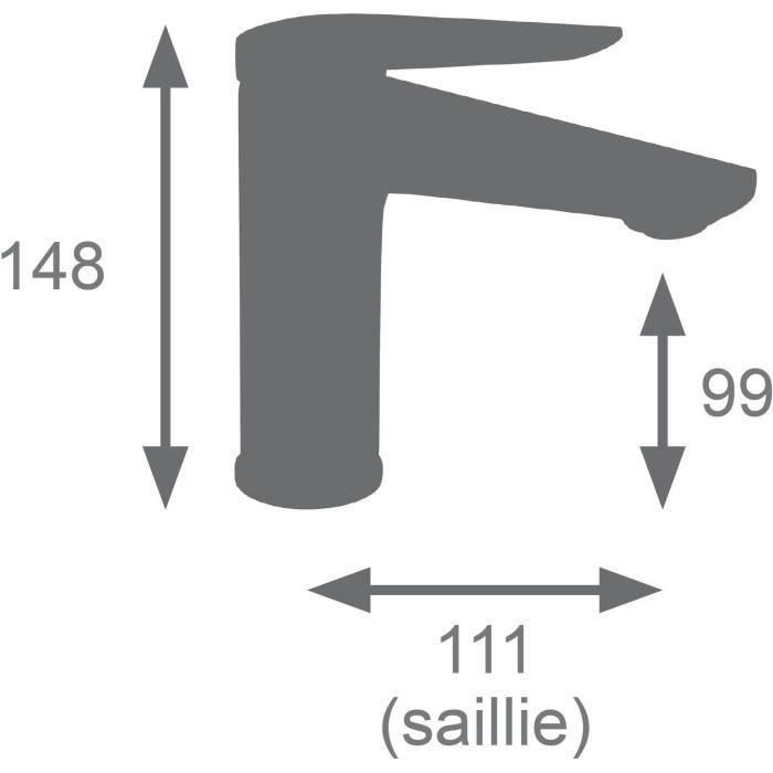 Edouard Rousseau EDO3047404062682 Mezclador de lavabo Latón cepillado Brillo 1