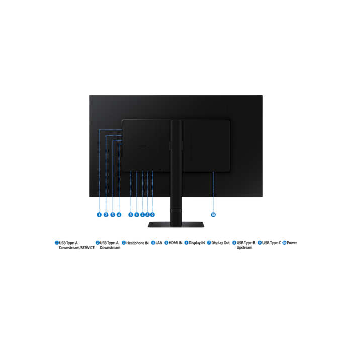 Samsung LS32D600UAUXEN Monitor 32" WQHD 1440p IPS 100Hz 5ms USB-C Pivot KVM Negro 16