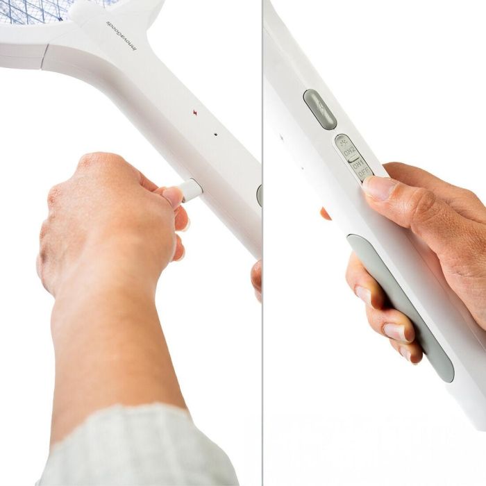 Raqueta Matainsectos Recargable con Luz UV 2 en 1 Elecfly InnovaGoods 2 Raqueta Matainsectos Recargable con Luz UV 2 en 1 Elecfly InnovaGoods 2