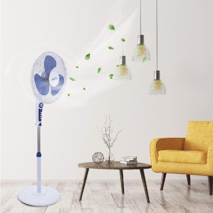 AVANT Ventilador de Pie 16 Pulgadas (40 cm) - 45W con Base Redonda