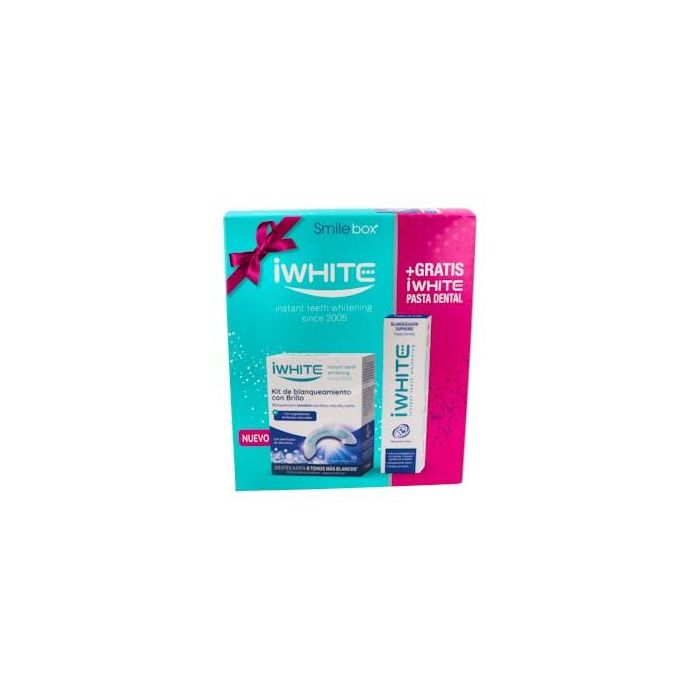 Iwhite Kit Blanqueamiento Con Brillo 10 Moldes + Pasta Denta Iwhite Kit Blanqueamiento Con Brillo 10 Moldes + Pasta Denta
