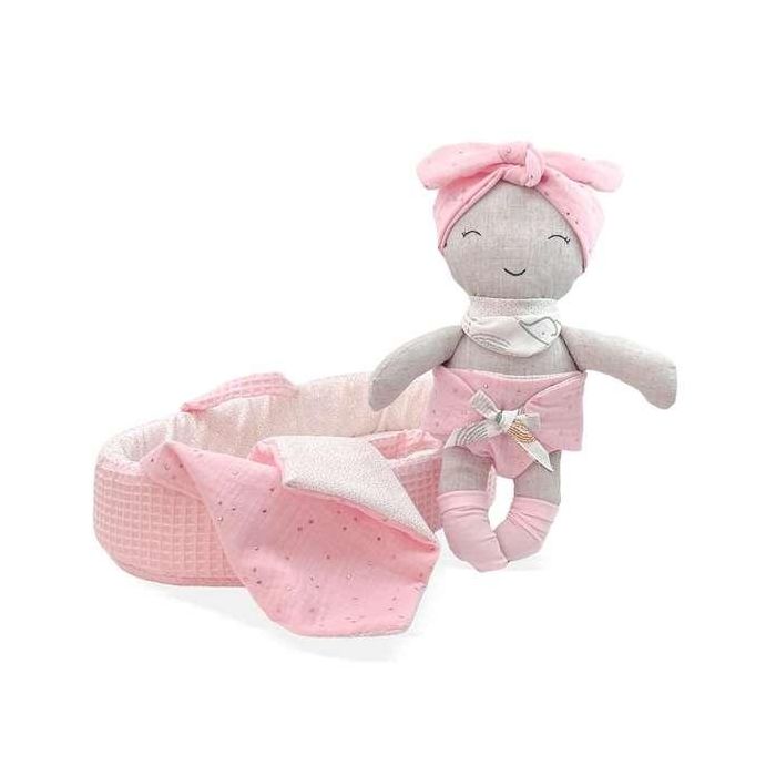 Muñecas primera bb. infancia capazo rosa ref: 11302-24 28 cm 3 Muñecas primera bb. infancia capazo rosa ref: 11302-24 28 cm 3