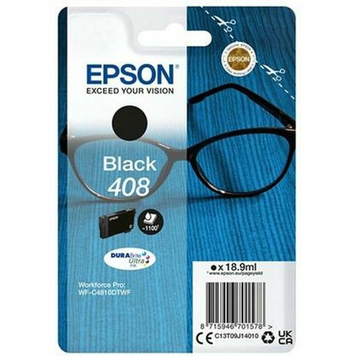EPSON tinta Negro Singlepack 408 DURABrite Ultra Ink 5
