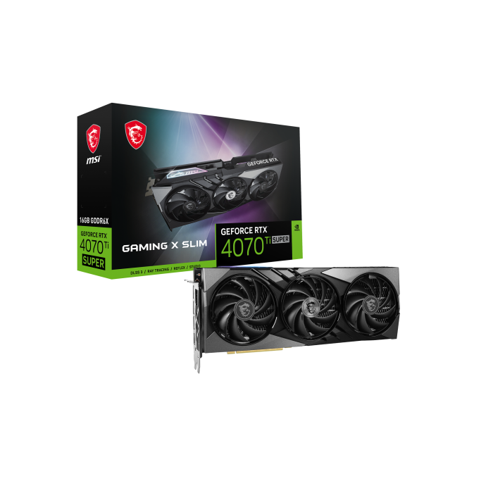 MSI GAMING GeForce RTX 4070 Ti SUPER 16G X SLIM NVIDIA 16 GB GDDR6X