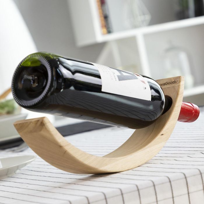 Botellero Flotante de Madera para Vino Woolance InnovaGoods 7 Botellero Flotante de Madera para Vino Woolance InnovaGoods 7